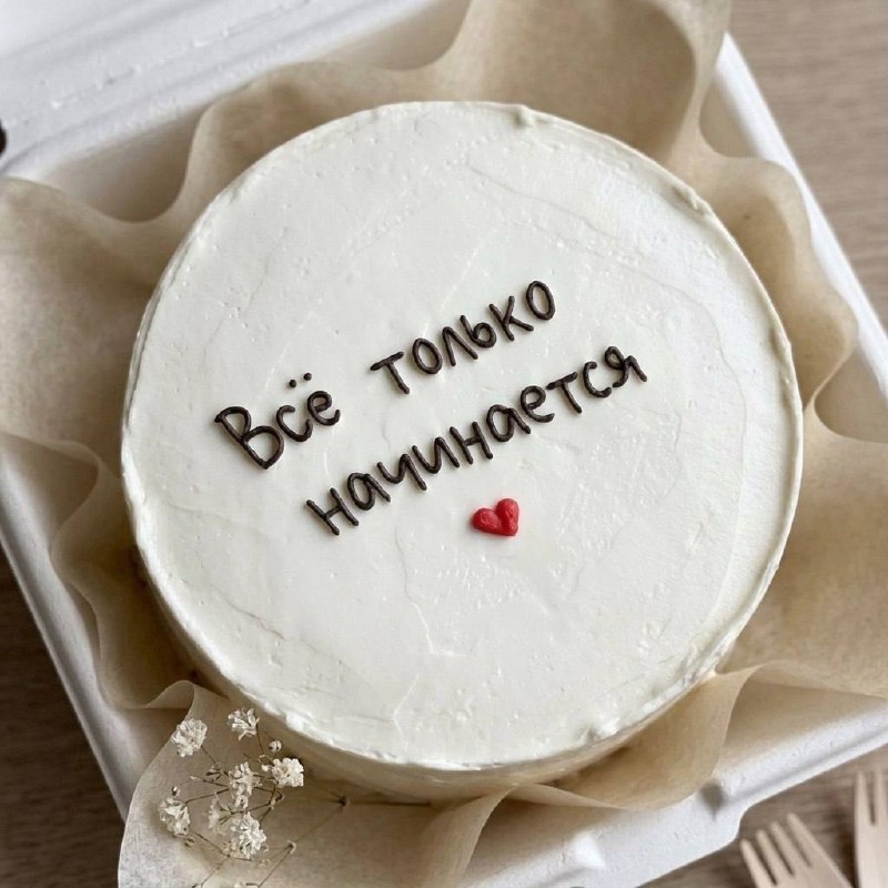 Бенто - торт «Все только начинается»